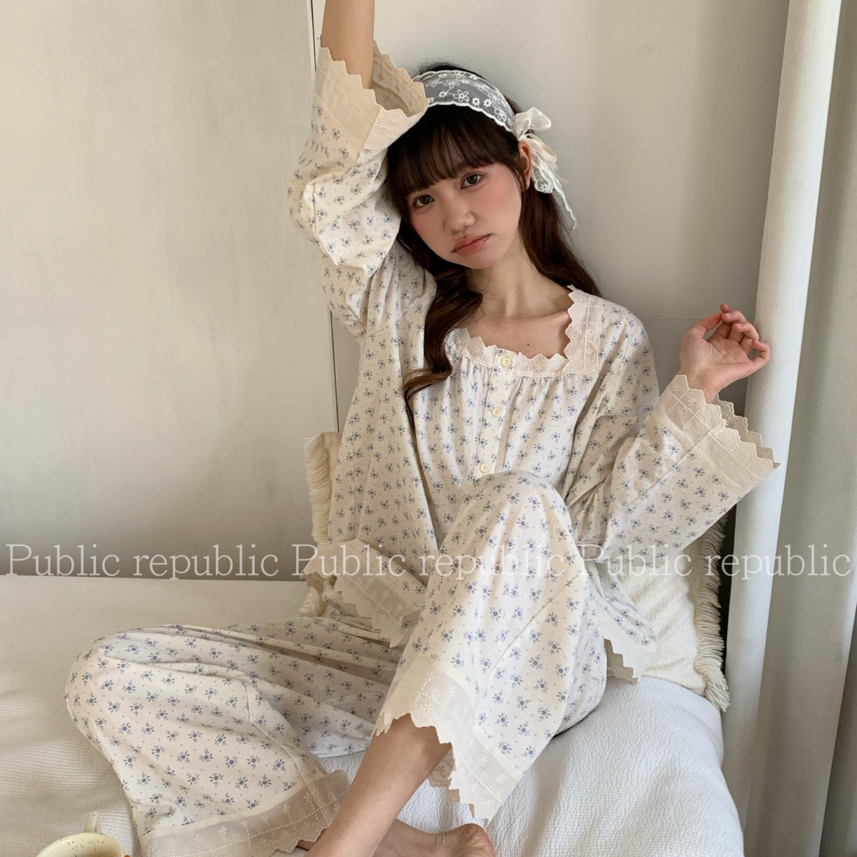 91家纺网 家纺一手货源 找家纺 （总）妍景家居生活馆 2026新款韩系提花方领套装