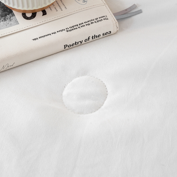 91家纺网 家纺一手货源 找家纺 憨豆  2026新款撞色双拼新疆棉花被夏被无印风水洗棉空调被夏凉被子（常年有货） 棉朵-浅灰白