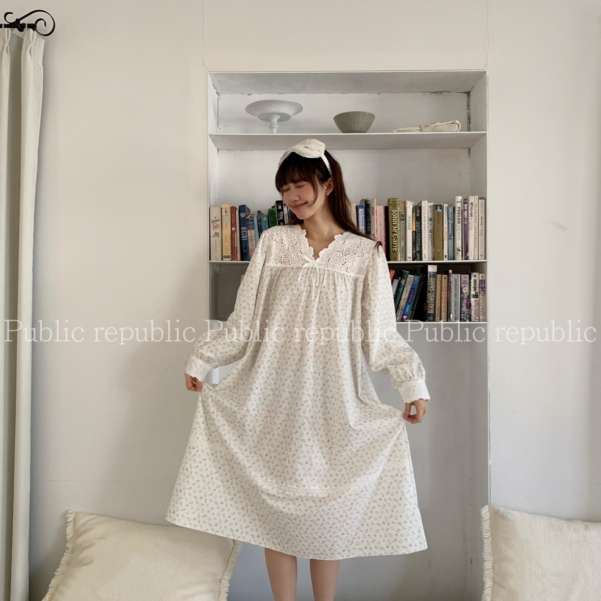 91家纺网 家纺一手货源 找家纺 （总）妍景家居生活馆 2026新款韩系小猫咪印花睡裙