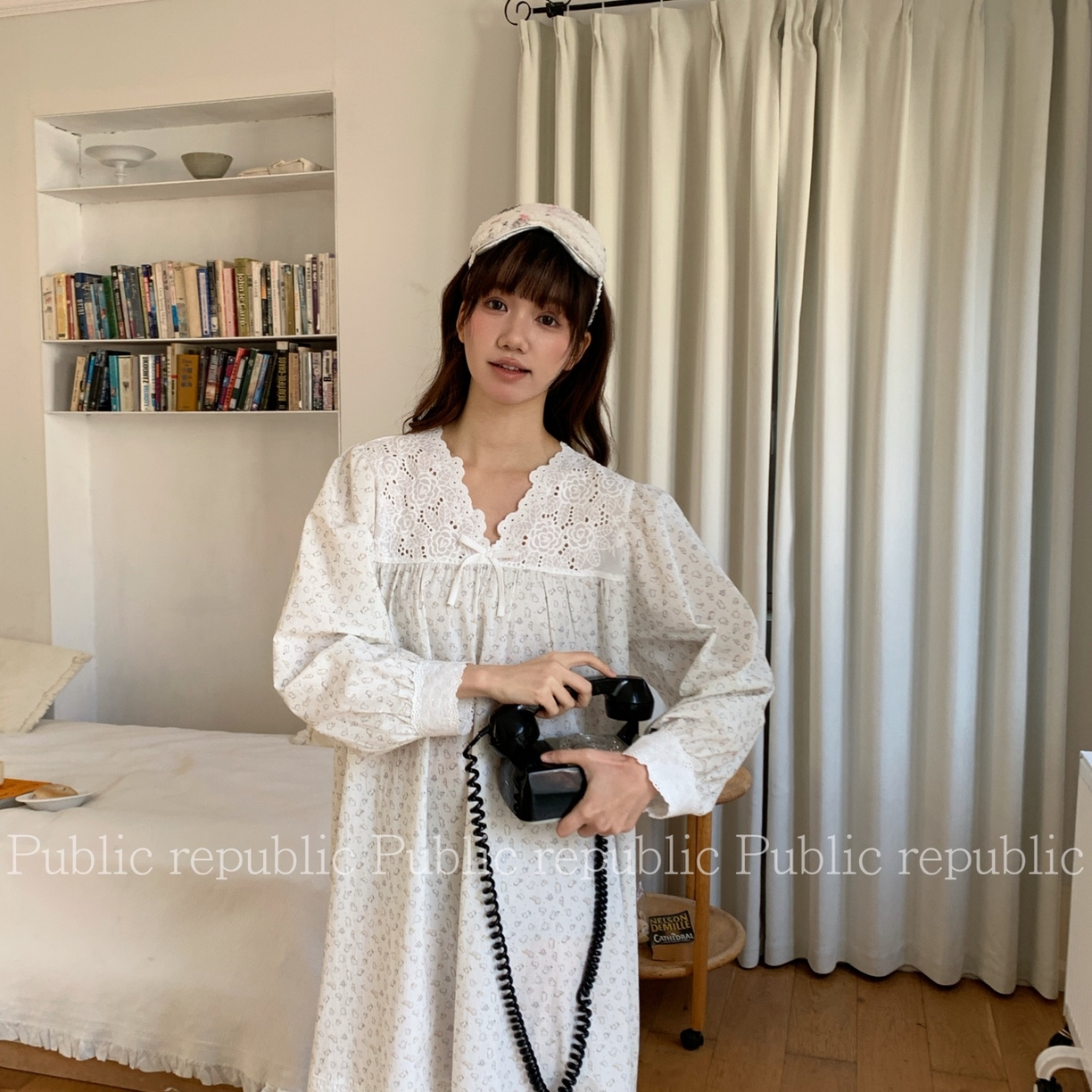 91家纺网 家纺一手货源 找家纺 （总）妍景家居生活馆 2026新款韩系小猫咪印花睡裙