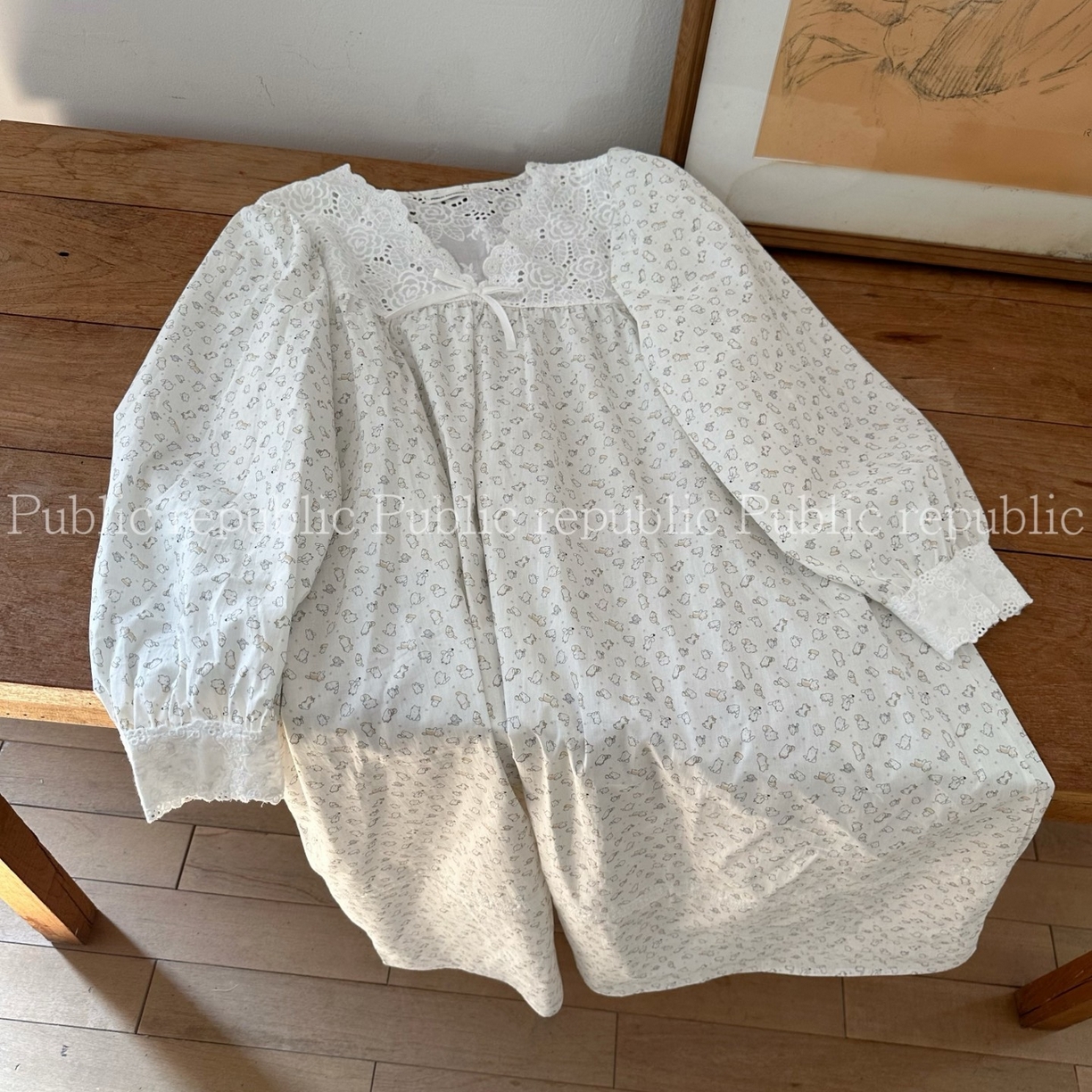 91家纺网 家纺一手货源 找家纺 （总）妍景家居生活馆 2026新款韩系小猫咪印花睡裙