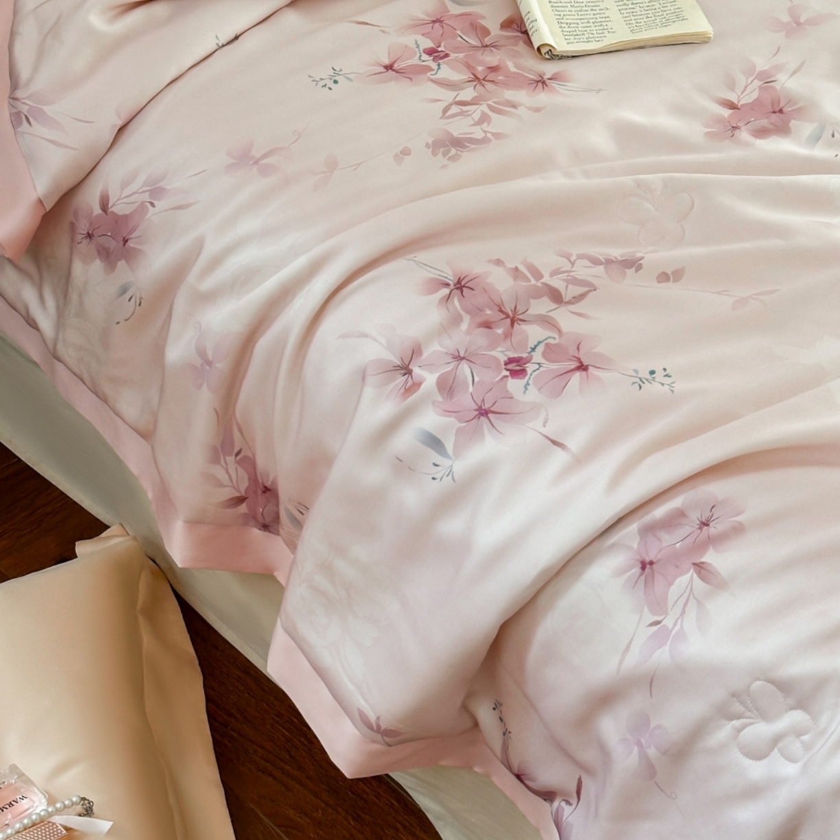 91家纺网 家纺一手货源 找家纺 （总）芯丝路枕业 2026新款数码印花进口兰精天丝夏被