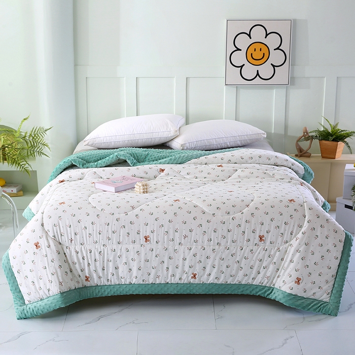 91家纺网 家纺一手货源 找家纺 （总）欧朵 2026新款A类水洗棉豆豆被冬被大豆被芯春秋被冬被 幼儿园 学生宿舍 四季被空调被子