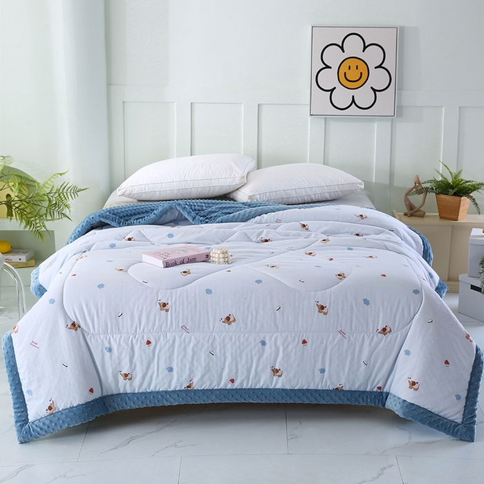 91家纺网 家纺一手货源 找家纺 （总）欧朵 2026新款A类水洗棉豆豆被冬被大豆被芯春秋被冬被 幼儿园 学生宿舍 四季被空调被子