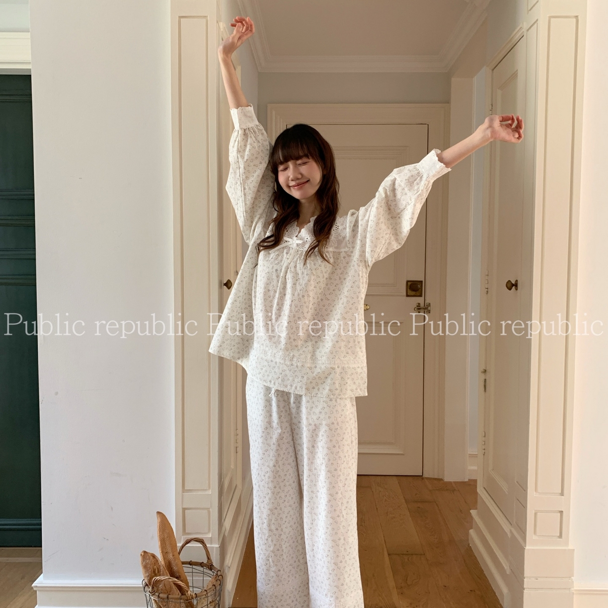 （总）妍景家居生活馆 2026新款韩系小猫咪印花套装