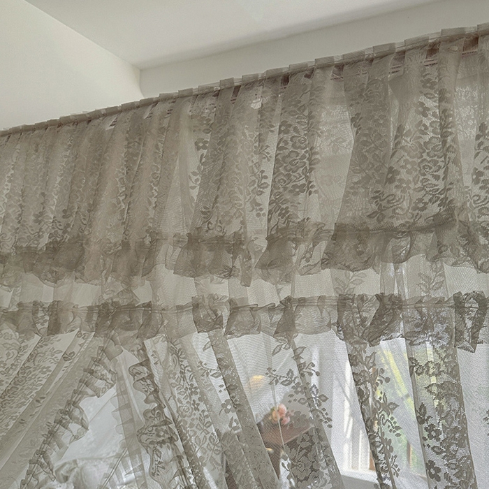 91家纺网 家纺一手货源 找家纺 都市缘蚊帐 2026春夏新款单双层豪华高端蕾丝提花款导轨蚊帐-玫瑰庄园 305玫瑰庄园奶油白