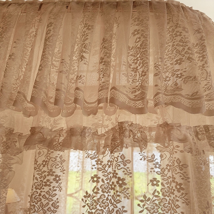 91家纺网 家纺一手货源 找家纺 都市缘蚊帐 2026春夏新款单双层豪华高端蕾丝提花款导轨蚊帐-玫瑰庄园 303玫瑰庄园-奶油玉