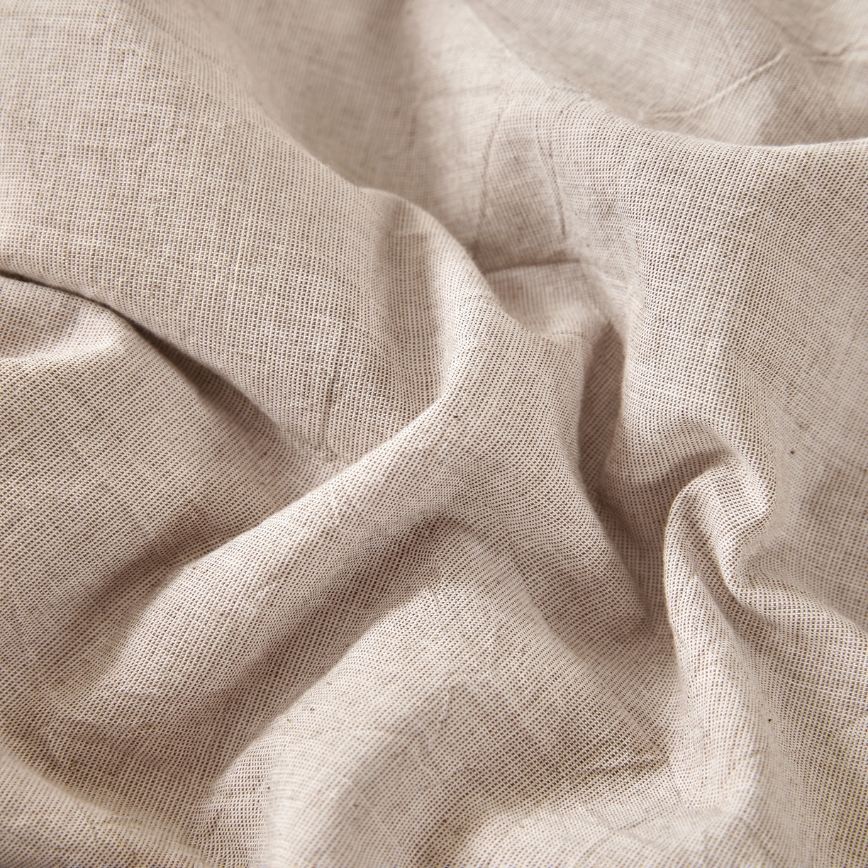 91家纺网 家纺一手货源 找家纺 吾诺家居 2026春夏新款纯色棉麻棉花夏被夏凉被空调被-麻生活系列 麻生活-浅驼