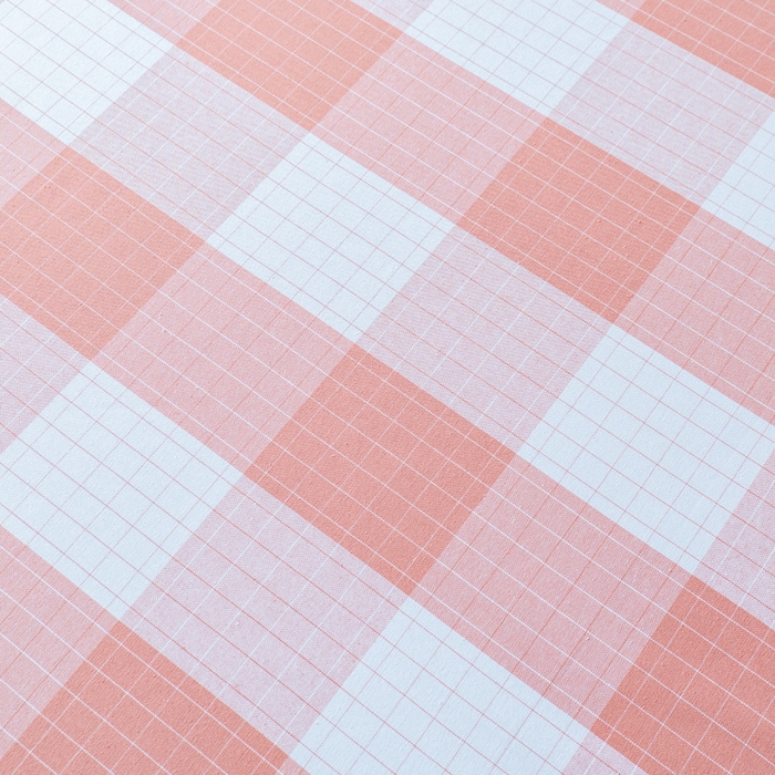 91家纺网 家纺一手货源 找家纺 居美良品 2026新款100%色织全棉老粗布床单 素雅-粉格