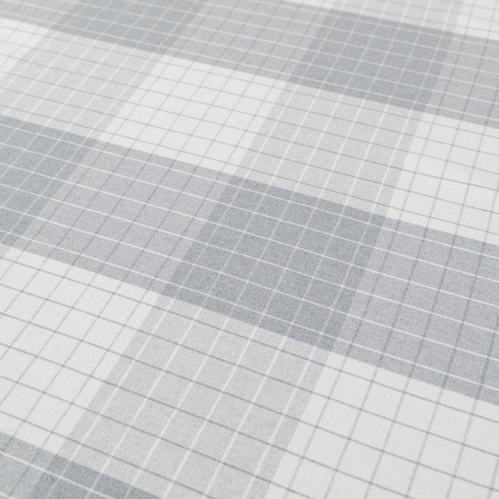 91家纺网 家纺一手货源 找家纺 居美良品 2026新款100%色织全棉老粗布床单 素雅-灰格