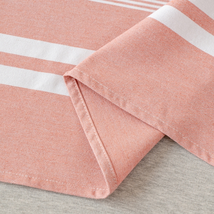 91家纺网 家纺一手货源 找家纺 居美良品 2026新款100%色织全棉老粗布床单 云锦-抹红