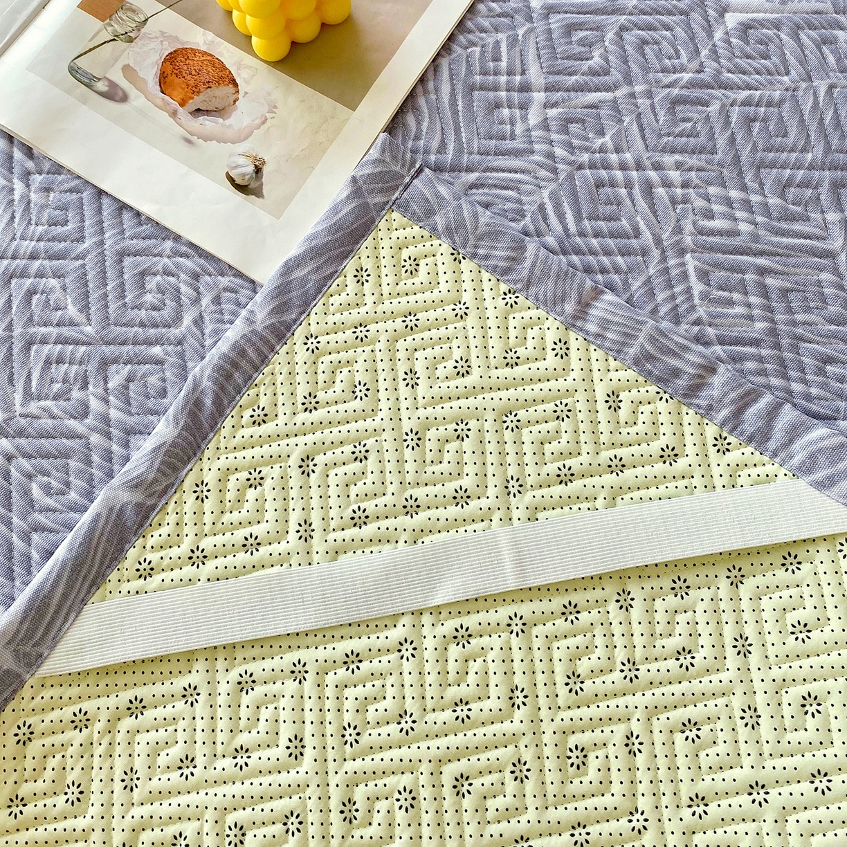 91家纺网 家纺一手货源 找家纺 金鑫汇家纺 2026春夏新款成人床新花型老粗布夹棉床盖软凉席席子可以机洗 千叶