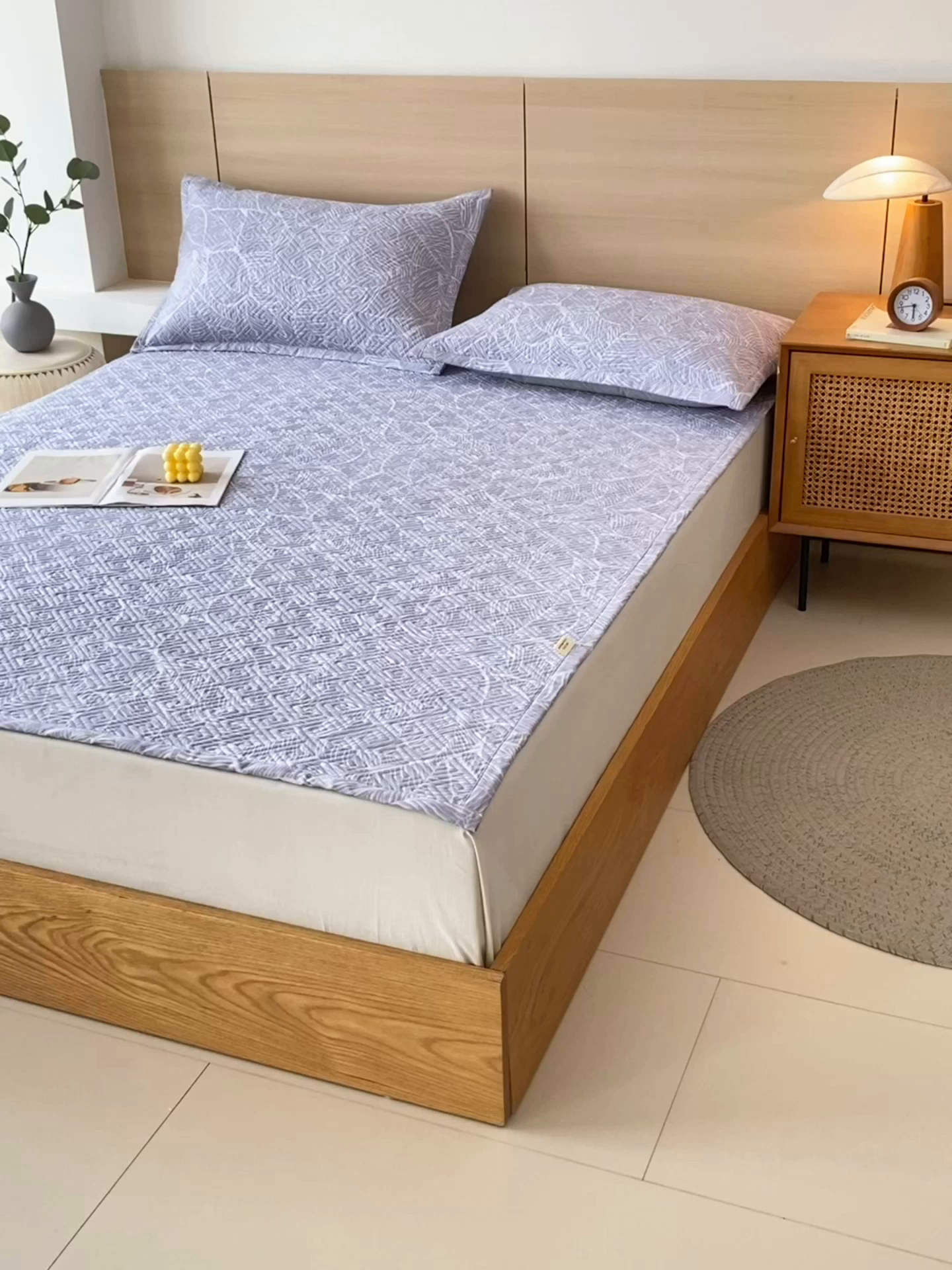 91家纺网 家纺一手货源 找家纺 金鑫汇家纺 2026春夏新款成人床新花型老粗布夹棉床盖软凉席席子可以机洗 千叶