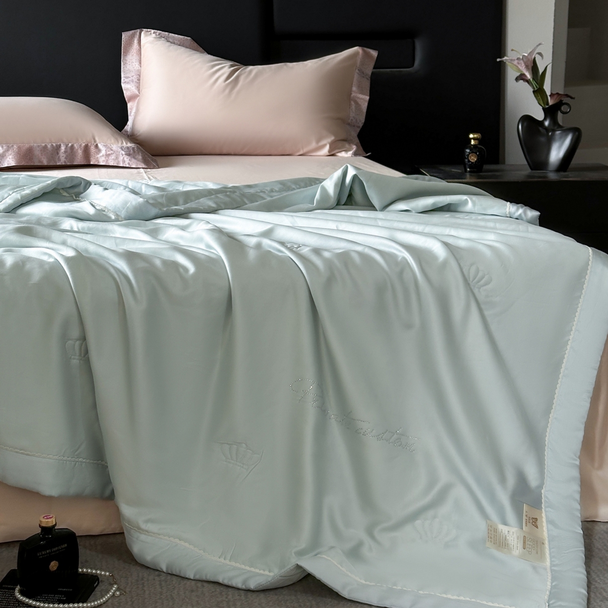 91家纺网 家纺一手货源 找家纺 （总）芯丝路枕业 2026纯色进口兰精天丝夏被