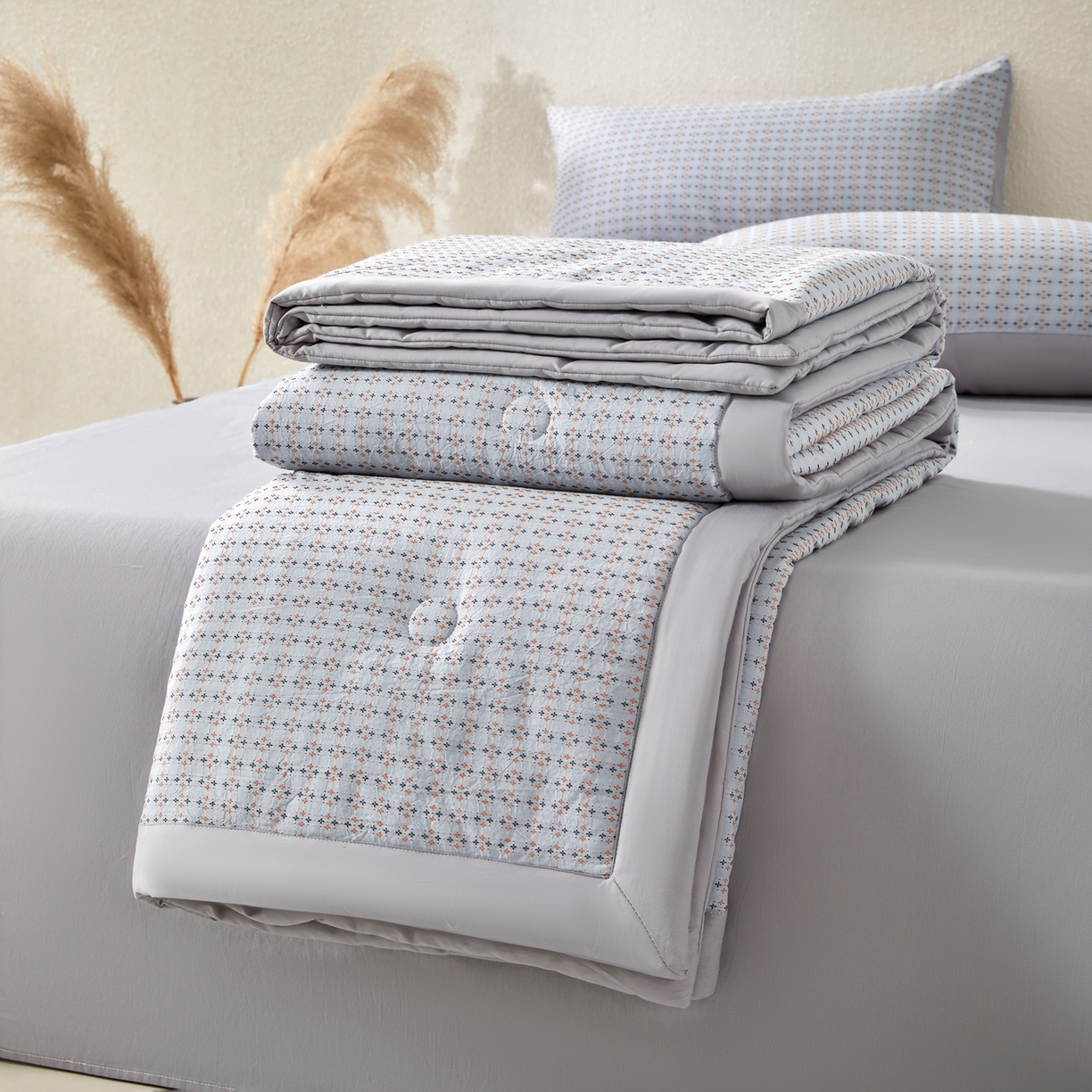 吾诺家居 2026春夏新款全棉大提花棉花夏被夏凉被空调被-四叶草系列 四叶草-兰