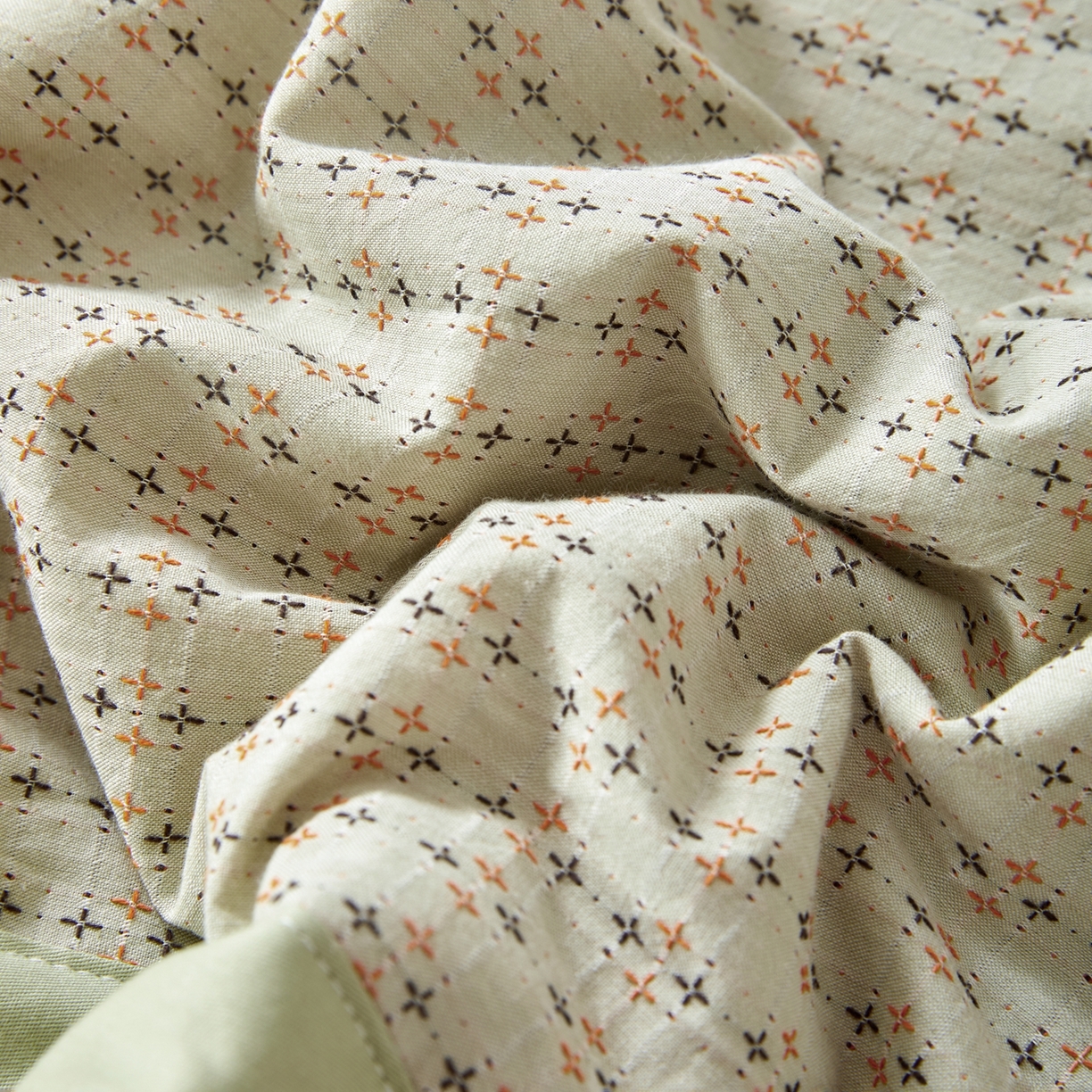 91家纺网 家纺一手货源 找家纺 吾诺家居 2026春夏新款全棉大提花棉花夏被夏凉被空调被-四叶草系列 四叶草-绿