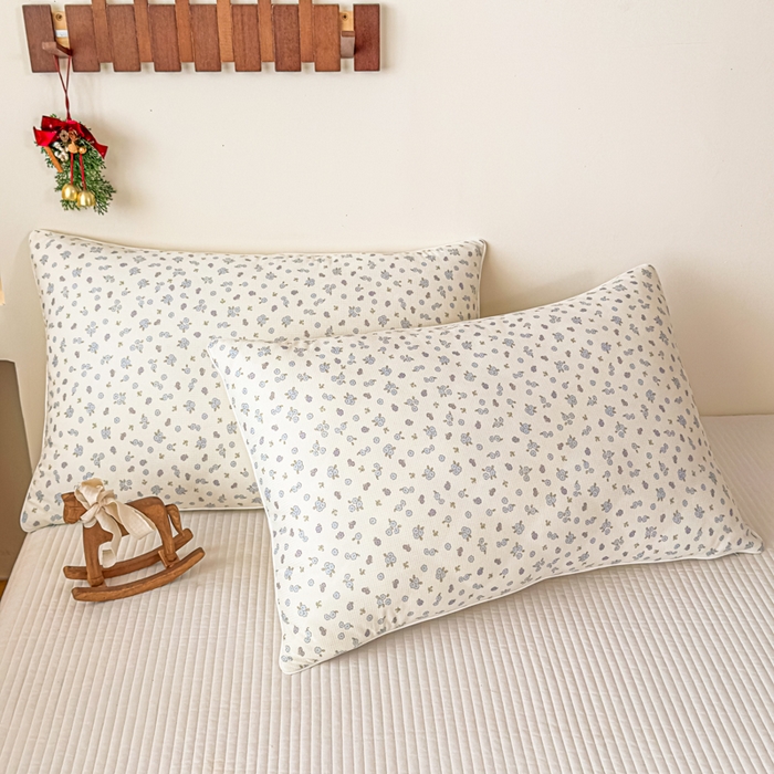 91家纺网 家纺一手货源 找家纺 帕拉美拉 2026新款A类(聚乳酸)提花凉感丝三件套夏被 雾蓝织花