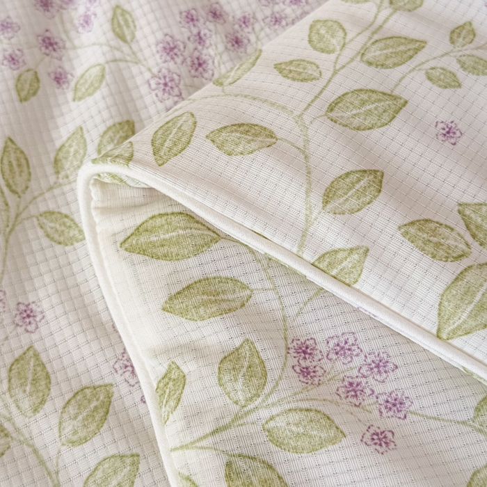 91家纺网 家纺一手货源 找家纺 帕拉美拉 2026新款A类(聚乳酸)提花凉感丝三件套夏被 雾紫青蔓