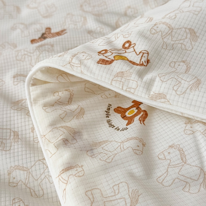 91家纺网 家纺一手货源 找家纺 帕拉美拉 2026新款A类(聚乳酸)提花凉感丝三件套夏被 摇马星织