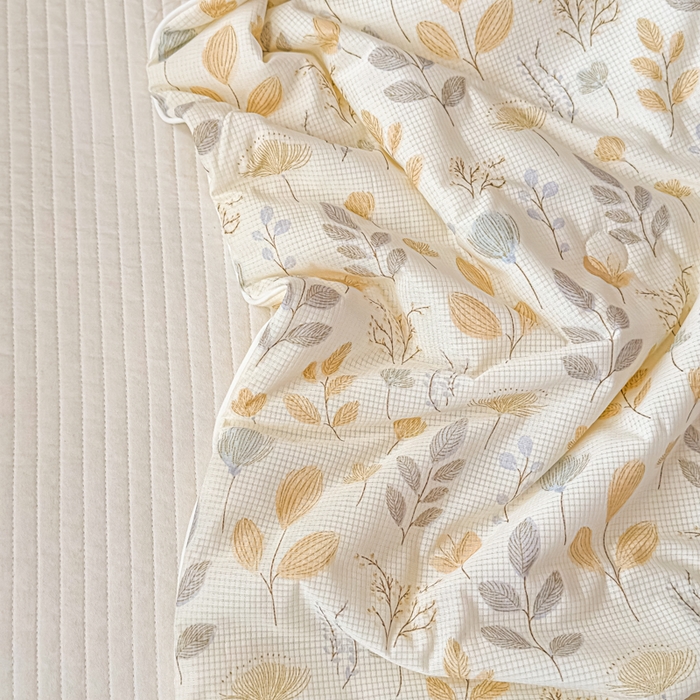 91家纺网 家纺一手货源 找家纺 帕拉美拉 2026新款A类(聚乳酸)提花凉感丝三件套夏被 穗风漫野