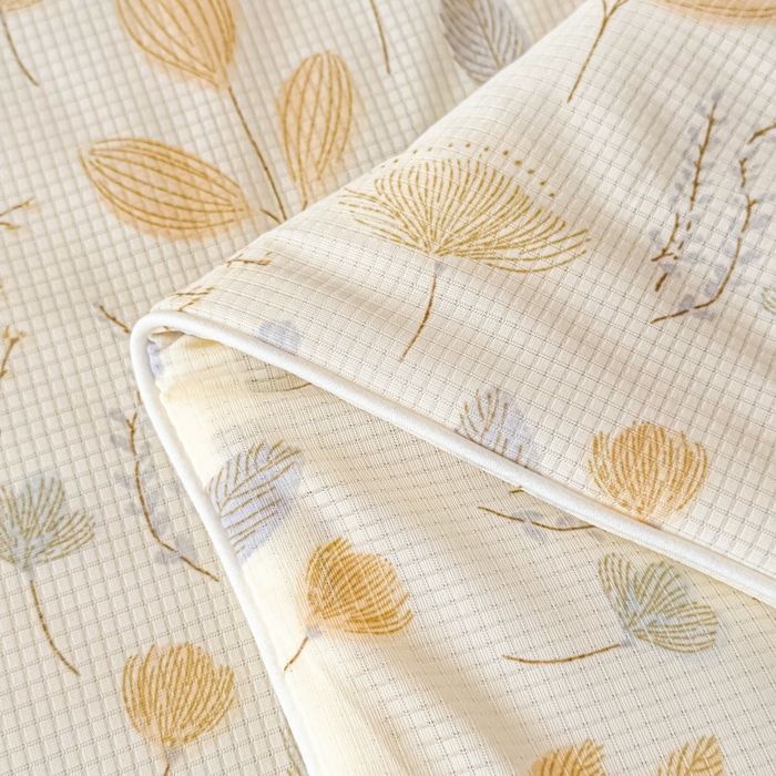 91家纺网 家纺一手货源 找家纺 帕拉美拉 2026新款A类(聚乳酸)提花凉感丝三件套夏被 穗风漫野