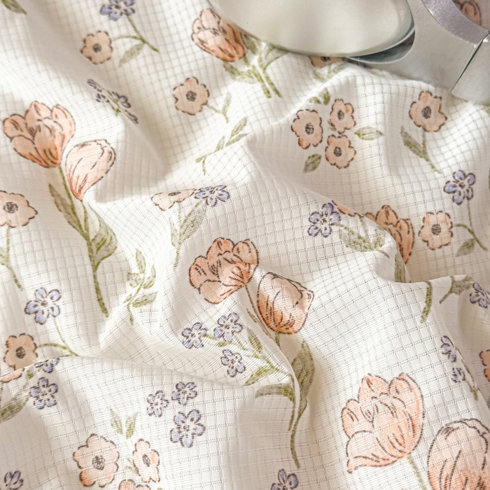 91家纺网 家纺一手货源 找家纺 帕拉美拉 2026新款A类(聚乳酸)提花凉感丝三件套夏被 花织郁梦