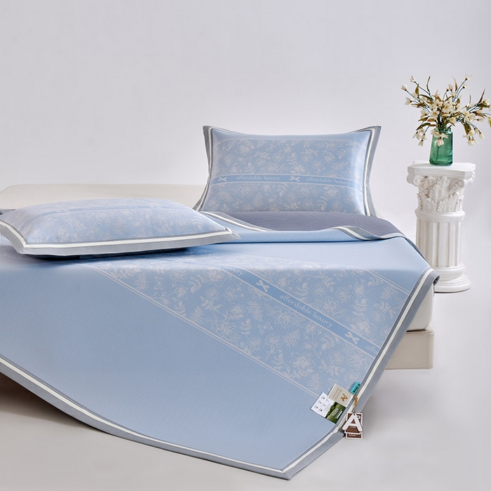 91家纺网 家纺一手货源 找家纺 （总）小牛席业 2026春夏新款轻奢半定位凉感冰丝席凉席席子系列