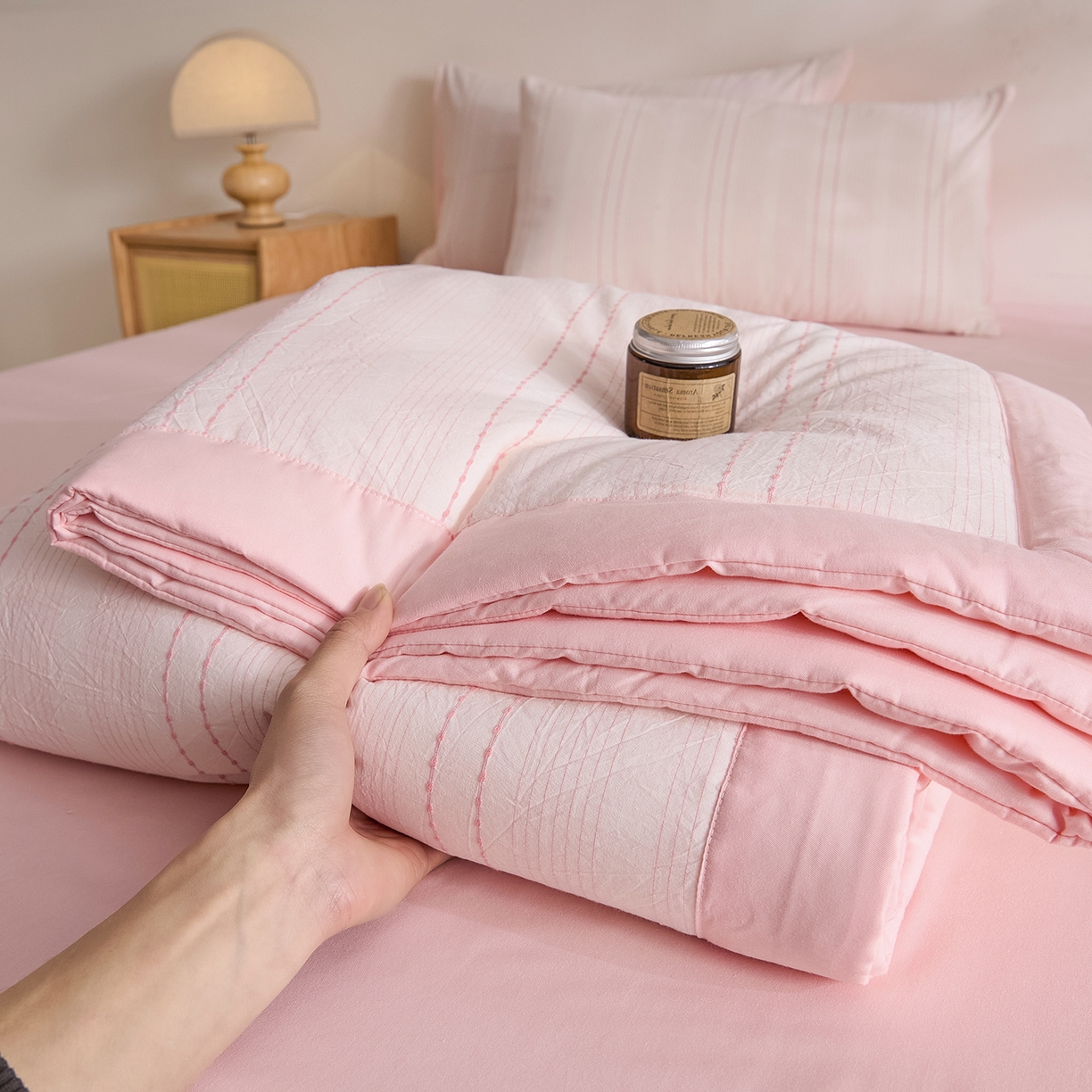 91家纺网 家纺一手货源 找家纺 （总）吾诺家居 2026春夏新款全棉大提花棉花夏被夏凉被空调被-星空系列