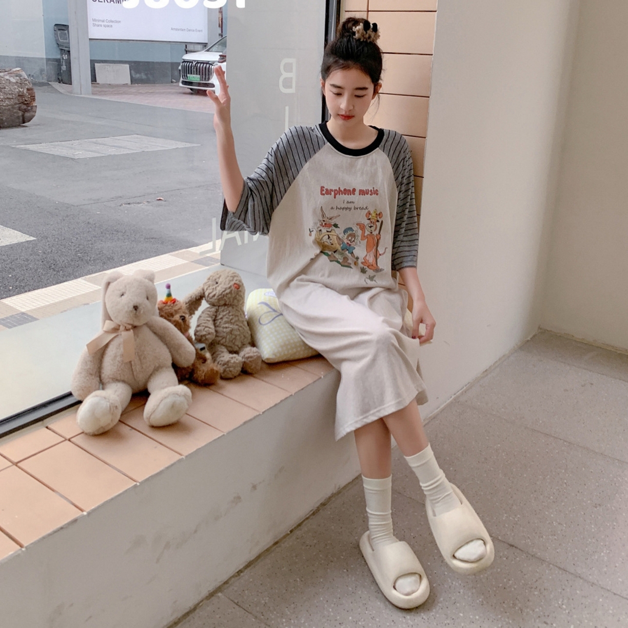 91家纺网 家纺一手货源 找家纺 （总）妍景家居生活馆 2026新款悉尼旧事睡裙