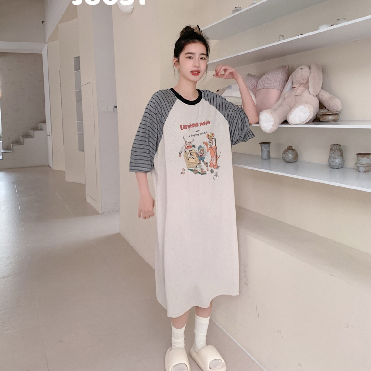 91家纺网 家纺一手货源 找家纺 （总）妍景家居生活馆 2026新款悉尼旧事睡裙