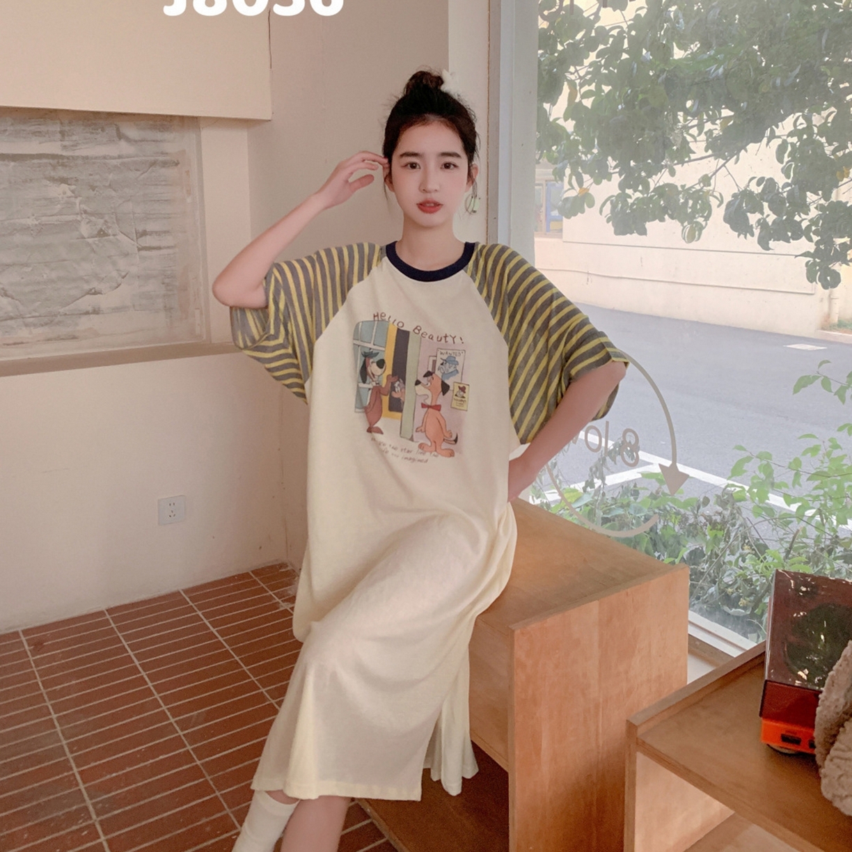 妍景家居生活馆 2026新款夏至恋曲睡裙 黄色