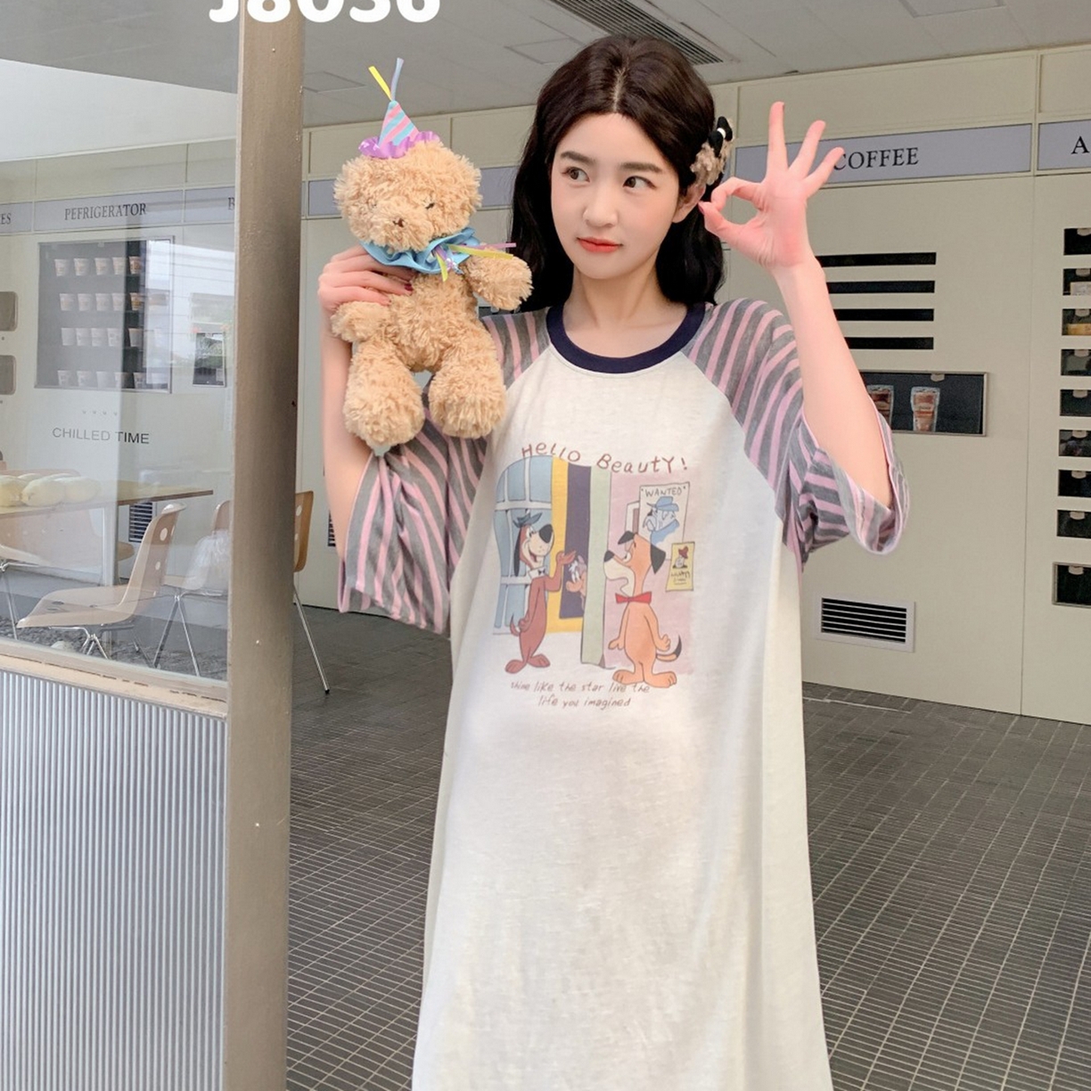 91家纺网 家纺一手货源 找家纺 妍景家居生活馆 2026新款夏至恋曲睡裙 紫色