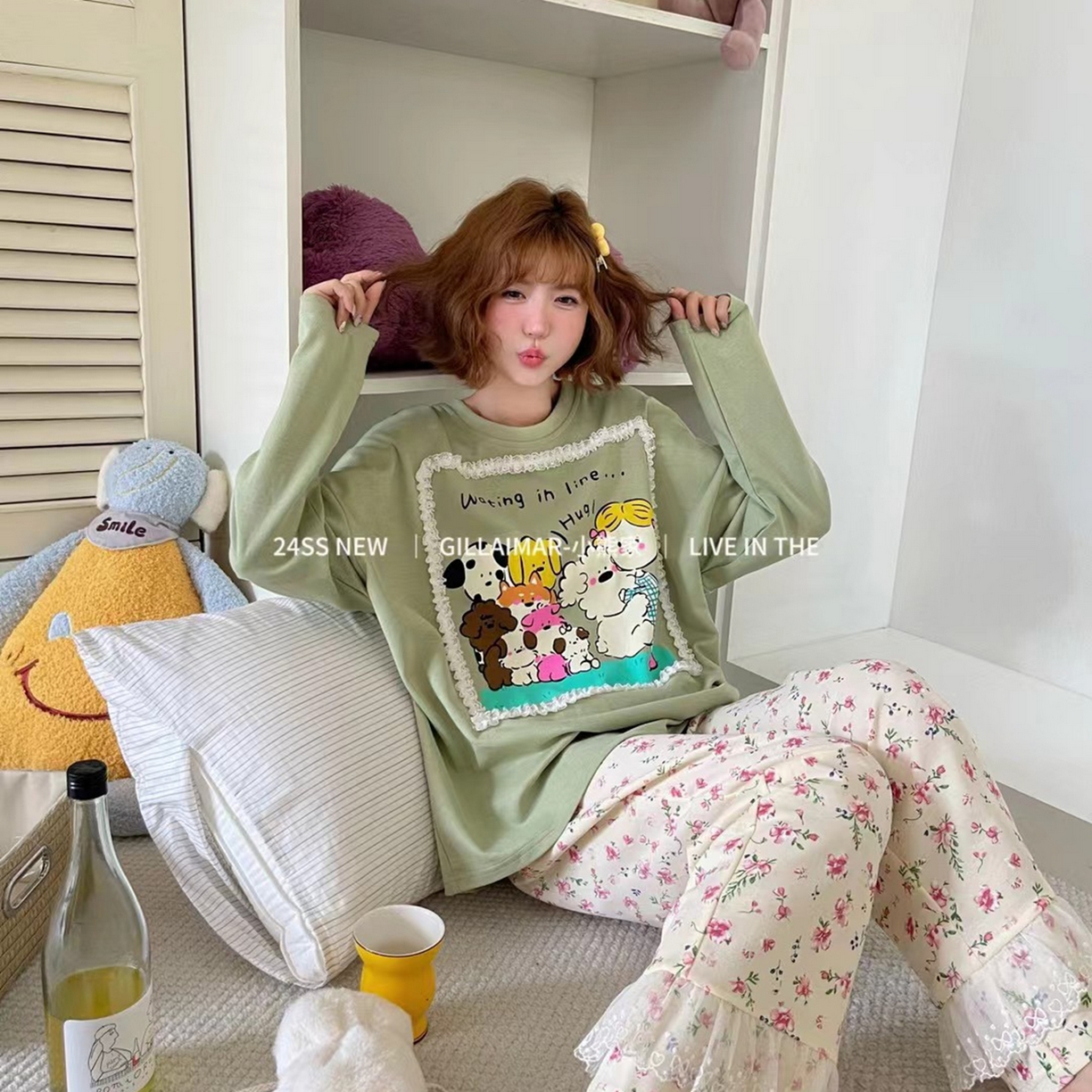 91家纺网 家纺一手货源 找家纺 （总）妍景家居生活馆 2025新款新疆棉翻领小格子款蓝