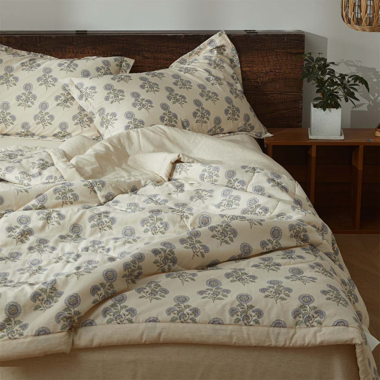 91家纺网 家纺一手货源 找家纺 （总）西域种棉人·千百笠 2026新款A类棉麻新疆棉花夏被全棉纯棉单双人空调被夏凉被