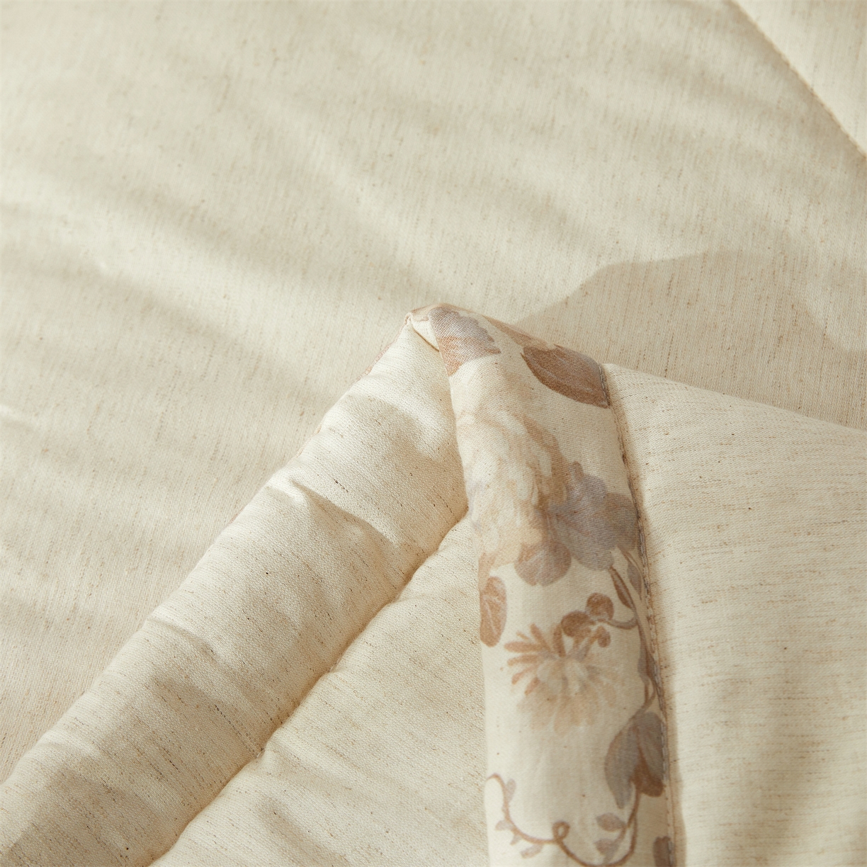 91家纺网 家纺一手货源 找家纺 西域种棉人·千百笠 2026新款A类棉麻新疆棉花夏被全棉纯棉单双人空调被夏凉被 棉麻-空白诗