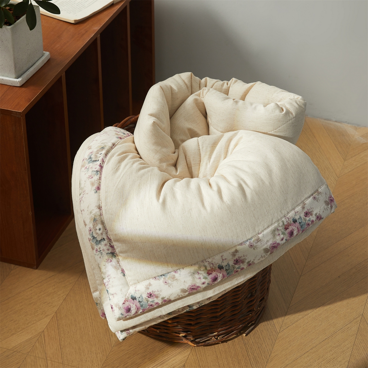 91家纺网 家纺一手货源 找家纺 西域种棉人·千百笠 2026新款A类棉麻新疆棉花夏被全棉纯棉单双人空调被夏凉被 棉麻-冰心