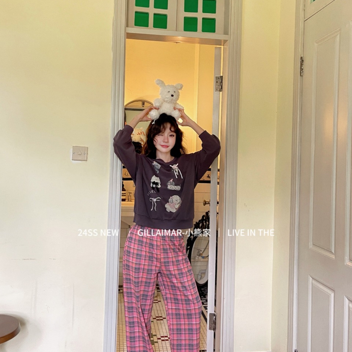 91家纺网 家纺一手货源 找家纺 （总）妍景家居生活馆 2026新款小熊家-格子裤