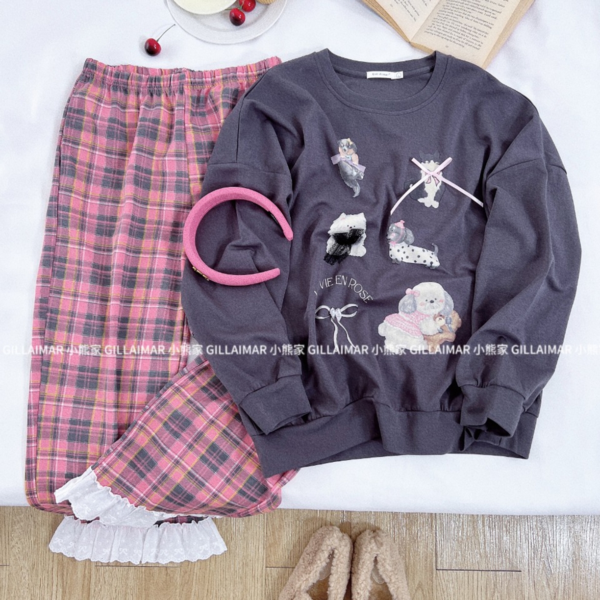 91家纺网 家纺一手货源 找家纺 （总）妍景家居生活馆 2026新款小熊家-格子裤