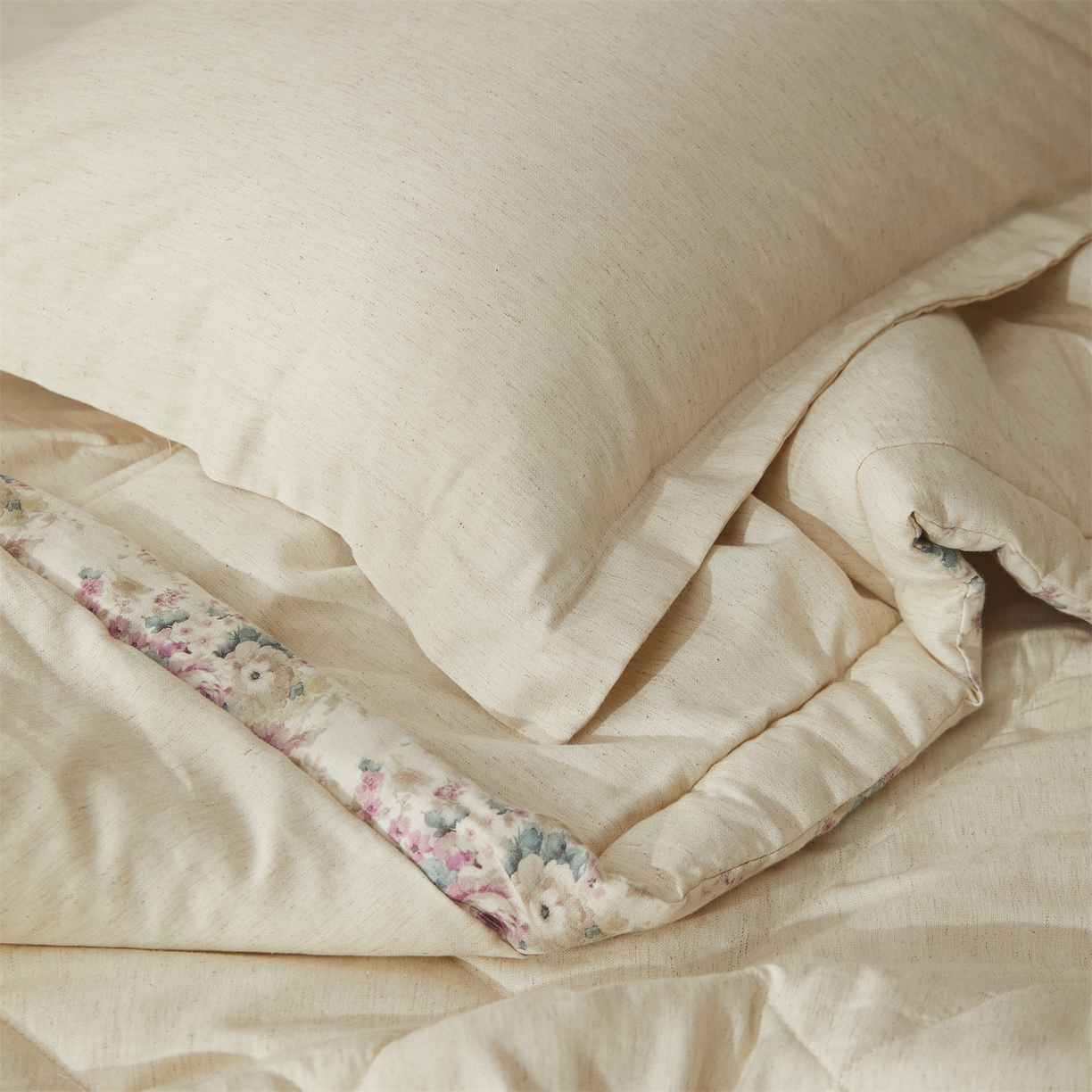 91家纺网 家纺一手货源 找家纺 西域种棉人·千百笠 2026新款A类棉麻新疆棉花夏被全棉纯棉单双人空调被夏凉被 棉麻-冰心