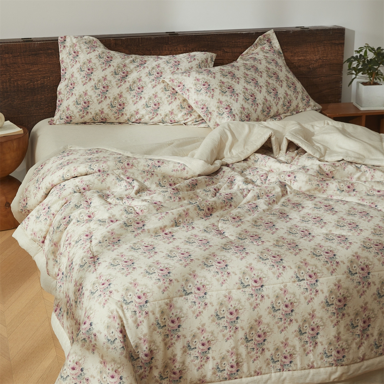 91家纺网 家纺一手货源 找家纺 西域种棉人·千百笠 2026新款A类棉麻新疆棉花夏被全棉纯棉单双人空调被夏凉被 棉麻-久野