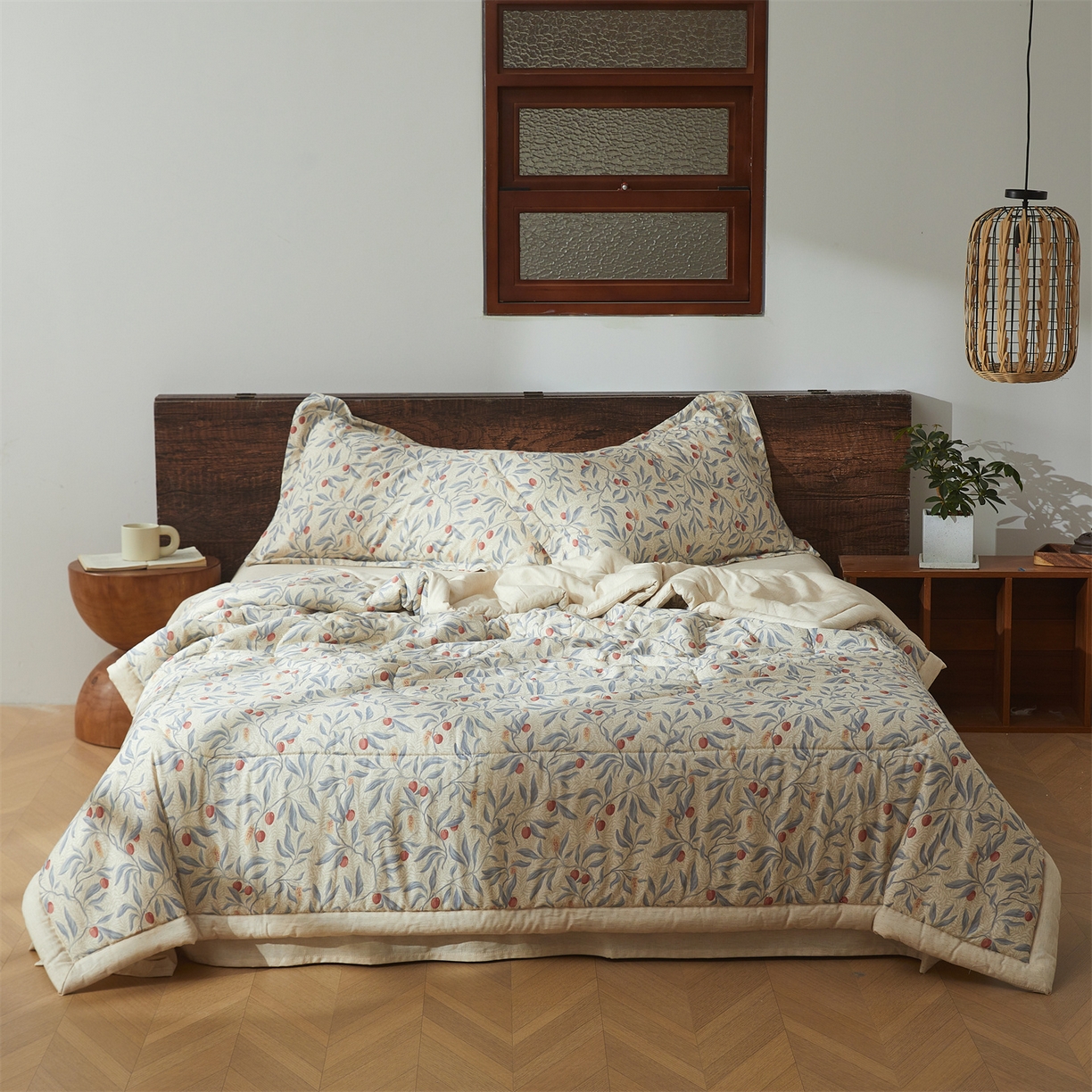 91家纺网 家纺一手货源 找家纺 西域种棉人·千百笠 2026新款A类棉麻新疆棉花夏被全棉纯棉单双人空调被夏凉被 棉麻-诗柠