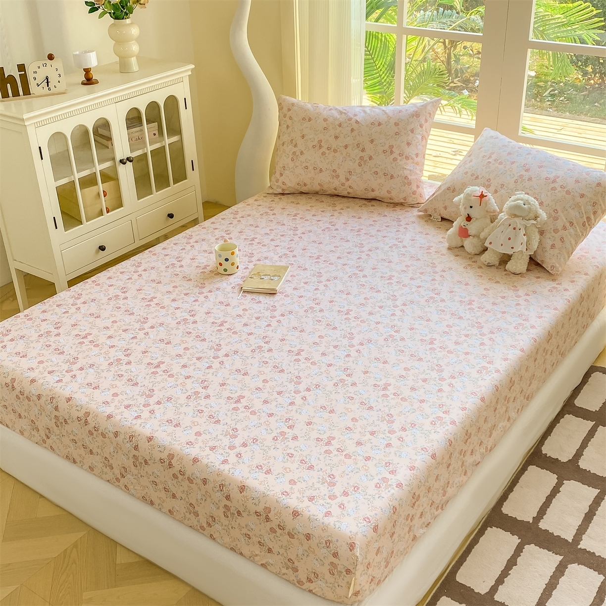 91家纺网 家纺一手货源 找家纺 （总）源舍家纺 2026新款全棉纯棉老粗布单床笠床笠单件