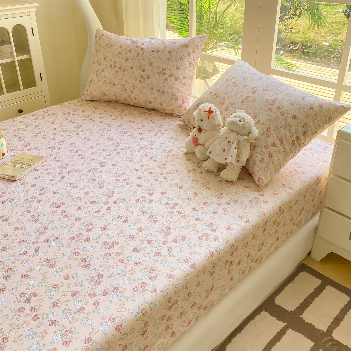 91家纺网 家纺一手货源 找家纺 （总）源舍家纺 2026新款全棉纯棉老粗布单床笠床笠单件