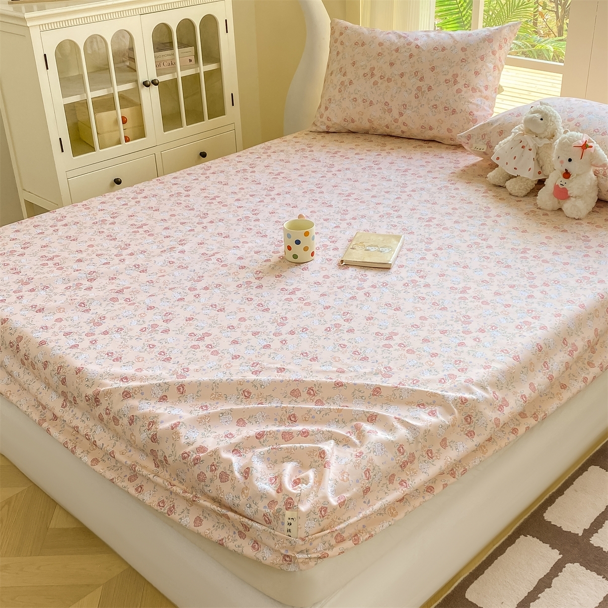 91家纺网 家纺一手货源 找家纺 （总）源舍家纺 2026新款全棉纯棉老粗布单床笠床笠单件