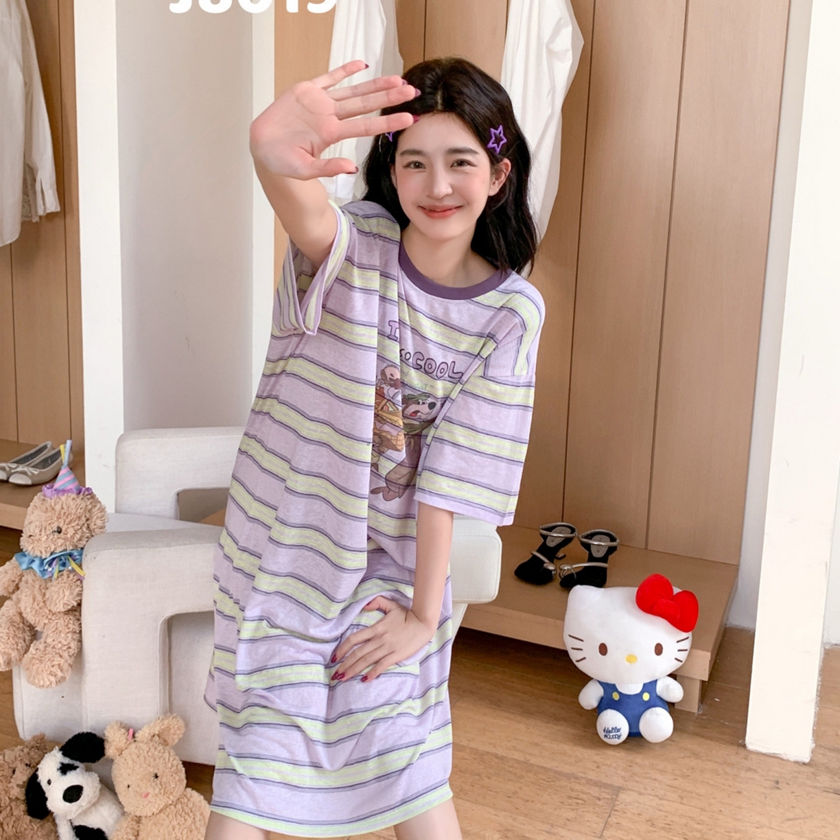 91家纺网 家纺一手货源 找家纺 （总）妍景家居生活馆 2026新款星野幽梦睡裙