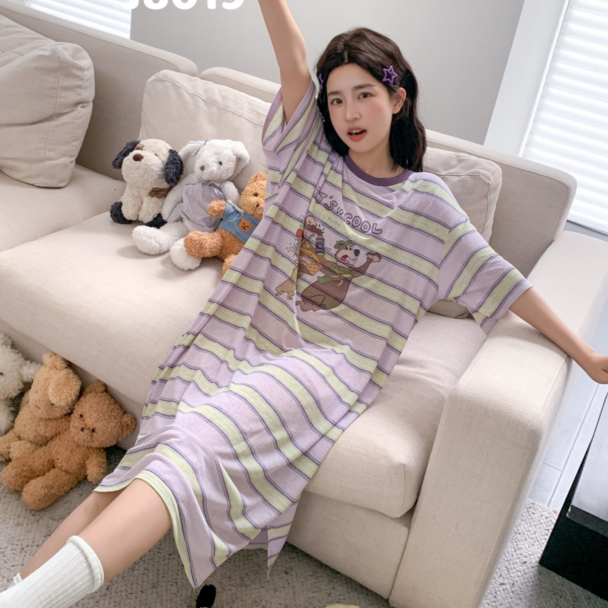 91家纺网 家纺一手货源 找家纺 （总）妍景家居生活馆 2026新款星野幽梦睡裙