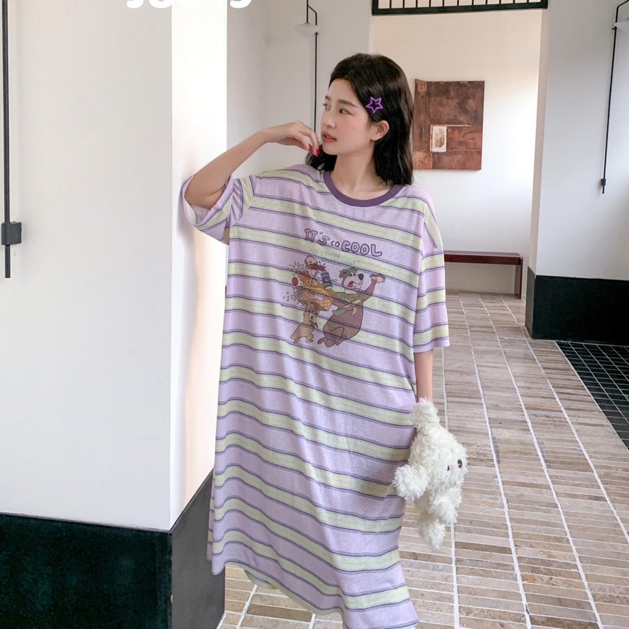 91家纺网 家纺一手货源 找家纺 （总）妍景家居生活馆 2026新款星野幽梦睡裙