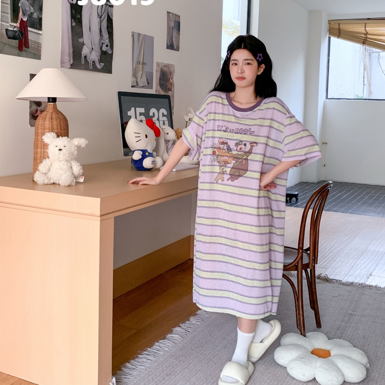 91家纺网 家纺一手货源 找家纺 （总）妍景家居生活馆 2026新款星野幽梦睡裙