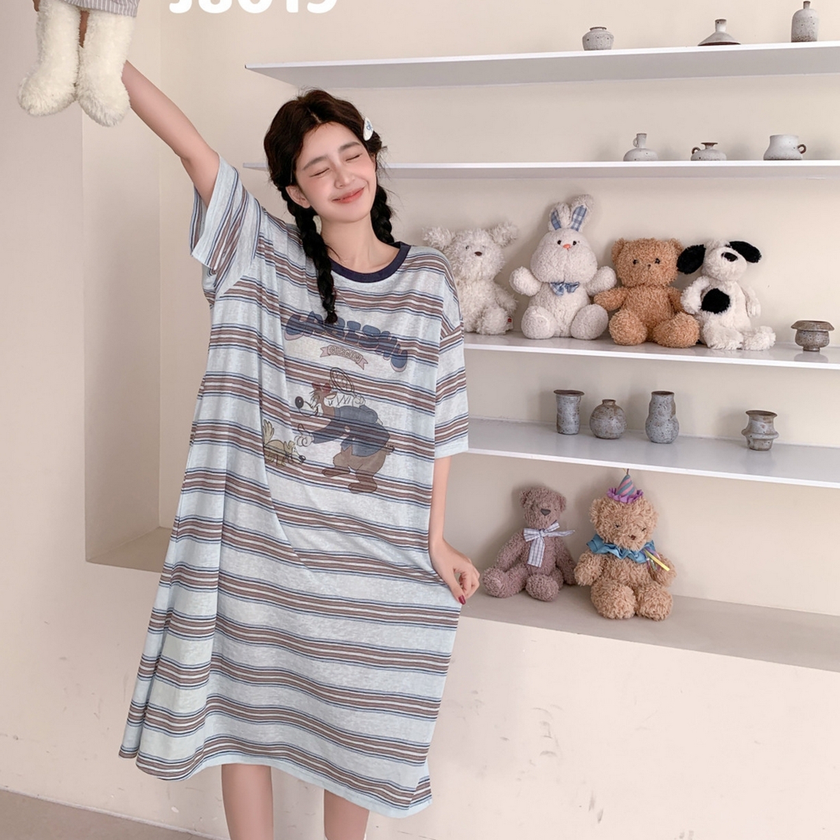 91家纺网 家纺一手货源 找家纺 妍景家居生活馆 2026新款星野幽梦睡裙 绿色