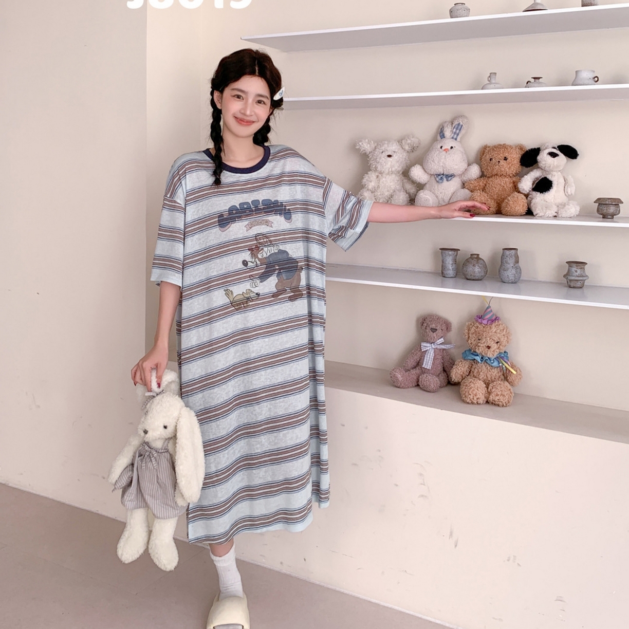 91家纺网 家纺一手货源 找家纺 妍景家居生活馆 2026新款星野幽梦睡裙 绿色